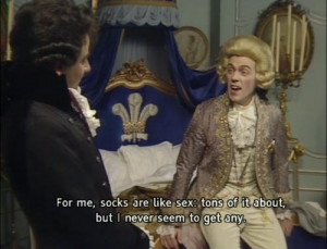 Prince George (Hugh Laurie) :) & Black Adder (Rowan Atkinson)