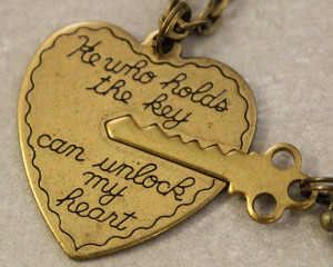 Key to My Heart Necklaces - His and Her Necklaces - He Who Holds the ...