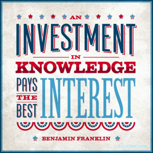 To quote Benjamin Franklin, 