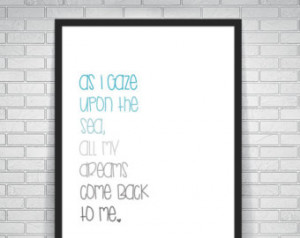 Nautical Typographic Print, Nautica l Quote, Home Sweet Home, Nautical ...