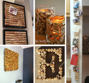cork projects - these were all found via Pinterest. I still have corks ...