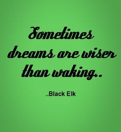Black Elk Quotes | Sometimes dreams are wiser than waking. Black Elk ...