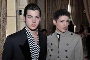 Teenage brothers Harry and Peter Brant Jr