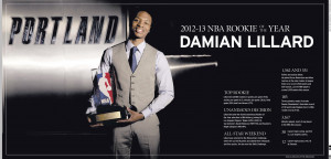 Damian Lillard was unanimously selected the 2012-13 Rookie of the Year ...