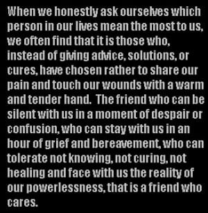 ... which Person In Our lives mean the most to us ~ Friendship Quote