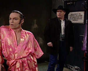 Saturday Night Live: Chris Kattan as Mango with host, Garth Brooks # ...