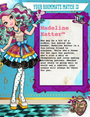 Who's the Most Charming Roommate for You - Madeline Hatter