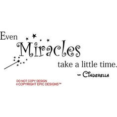... Cinderella Disney Cute Wall Quotes Sayings Art Vinyl ($16) found on