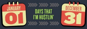 Hustling days quote via www.Facebook.com/CareerBliss