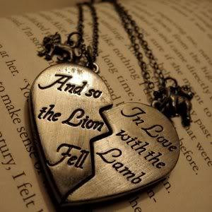 and so the lion fell in love with the lamb necklace