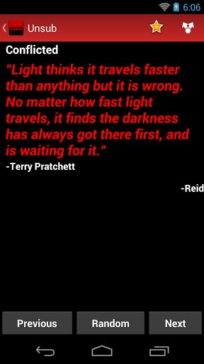 Ver maior - captura de tela Unsub Criminal Minds Quotes para Android