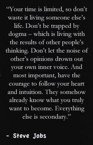 Inspiring Life Quotes - Steve Jobs 1