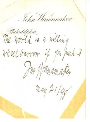 John Wanamaker (1838-1922). - $135.00