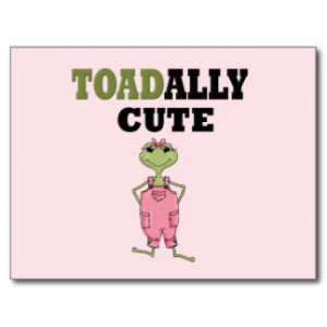 Funny Pink Overalls Frog Postcard