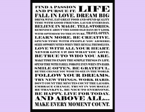 LIFE Word Collage | Inspirational Love Quotes