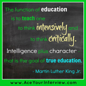 MLK #education #quote #Job #interview
