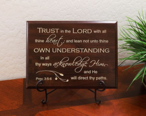 Decorative Carved Wood Sign with Quote Trust by TimberCreekDesign, $34 ...