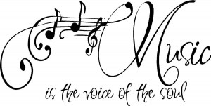 QUOTE-MUSIC IS THE VO...