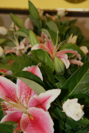 Blushing Blooms Studio: Oriental Lily Wedding Flowers “In Progress ...