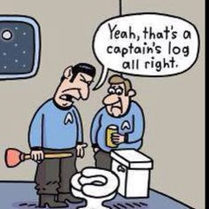 Star Trek humor. Captain's log? More
