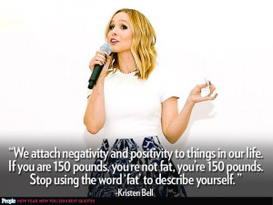 wise words from Kristen Bell