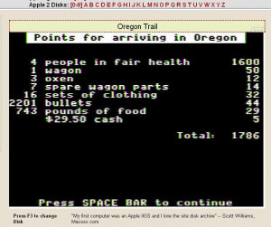 Who remembers the Oregon Trail game?