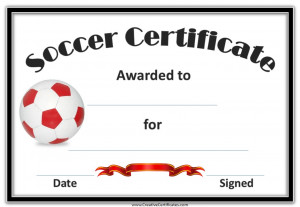 Related Pictures soccer certificate awards awards free printable ideas ...