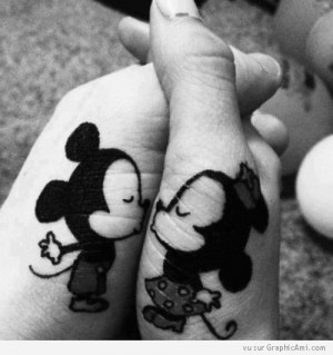 Bisous Mickey et Minnie