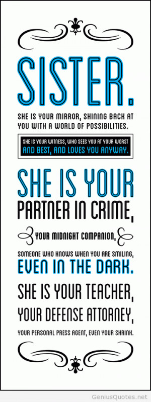 Sisters quotes wallpaper hd card