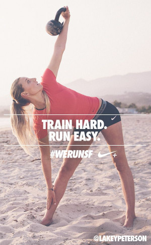 Train hard. Run easy. #werunsf #nike