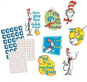 Amazon.com: Eureka Dr. Seuss Reading Goal Kit Bulletin Board Set, 4 ...