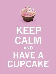 keep calm cupcake art