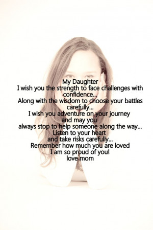 Mother daughter love quote