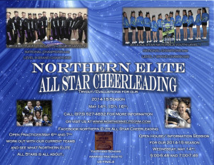 All Star Cheer Try Out Flyer