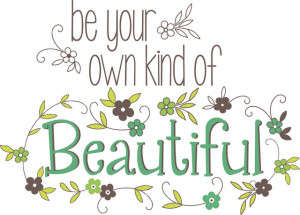 ... Your Own Kind Of Beautiful Wall Quote Decals contemporary-wall-decals
