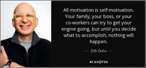 is self-motivation. Your family, your boss, or your co-workers ...