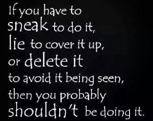 Deleting messages in a relationship is just as shady as cheating. If ...