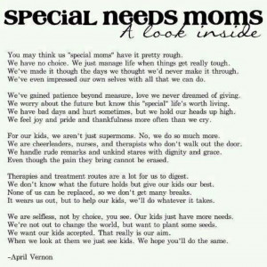 Special needs mom...