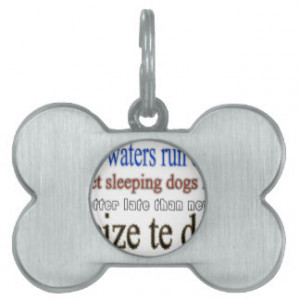 Famous Quotes Pet Tags for Dogs & Cats