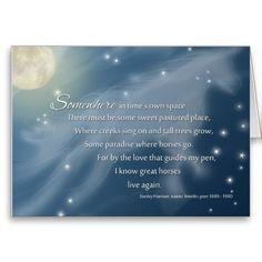 ... quintessential condolence for horse owners. horse poems, hors owner