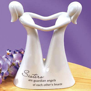 Sister Guardian Angel Figurine $30.00US Crafted of ceramic. Comes ...