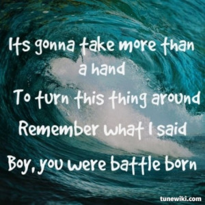... weeks... anyway, back now! This song is from the killers, battle born