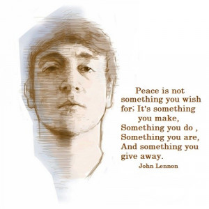 John lennon, quotes, sayings, peace, quote