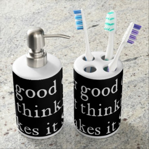 Nothing Good or Bad Thinking Shakespeare Quote Bath Accessory Sets