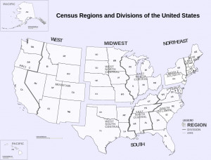 United States Census Maps Region