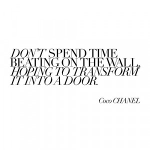 Midweek motivation from the one and only Mademoiselle Chanel. # ...
