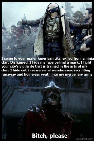 tmntpartyvan:The Dark Knight Rises’ Bane has nothing on Shredder in ...