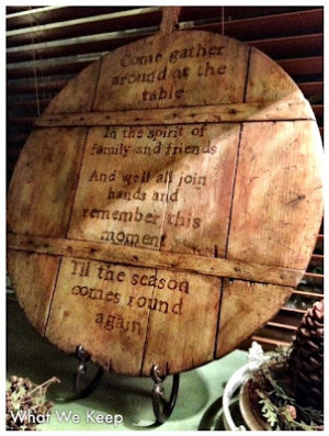 old wooden board with quote
