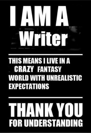 am a writer. Thank you for understanding.