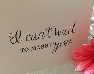 Can't Wait To Marry You Card, Wedding Cards To My Bride, To My Groom ...